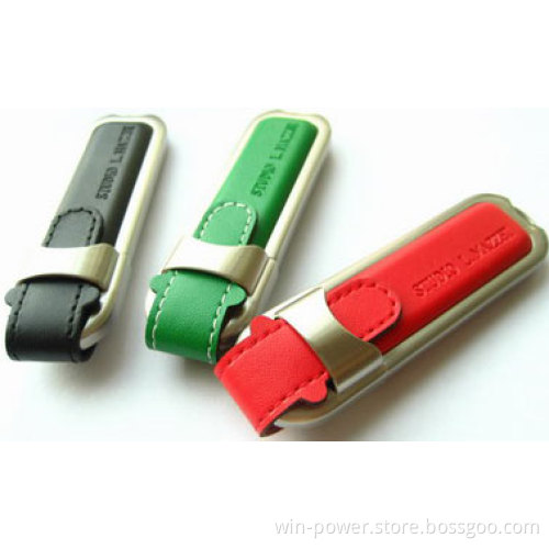 Leather Flash Disk USB, 16GB Leather USB Disk, 1GB, 2GB